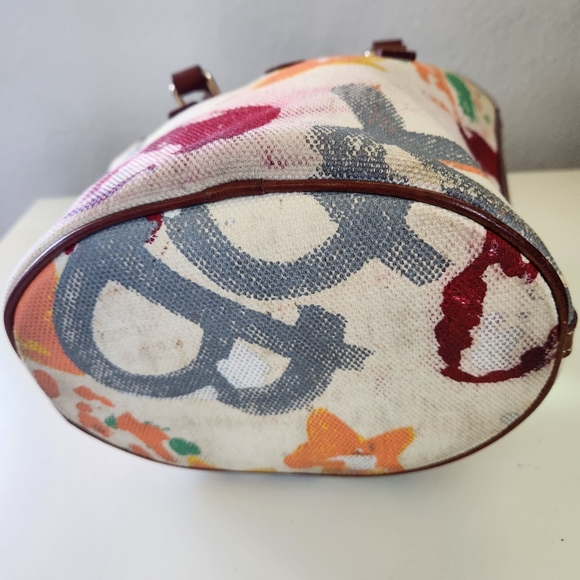 Dooney & Bourke Painted Bucket Bag - Picture 5 of 13